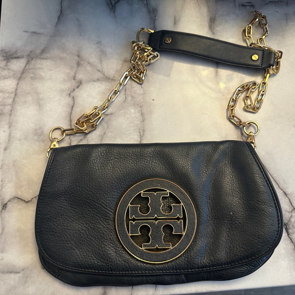 Tory Burch Black and Gold Purse